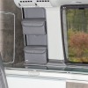 UTILITY finestra mobile, 2 tasce, loro un con 4 Supporto per vasi di spezie, VW T6.1/T6/T5 California, Design 